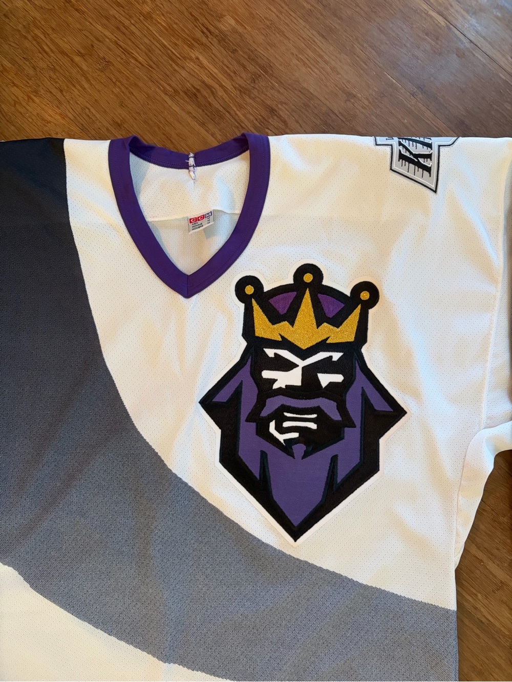 NHL Vintage 90s CCM RARE Los Angeles Kings Burger King Alternate Jersey Size M - Picture 2 of 10